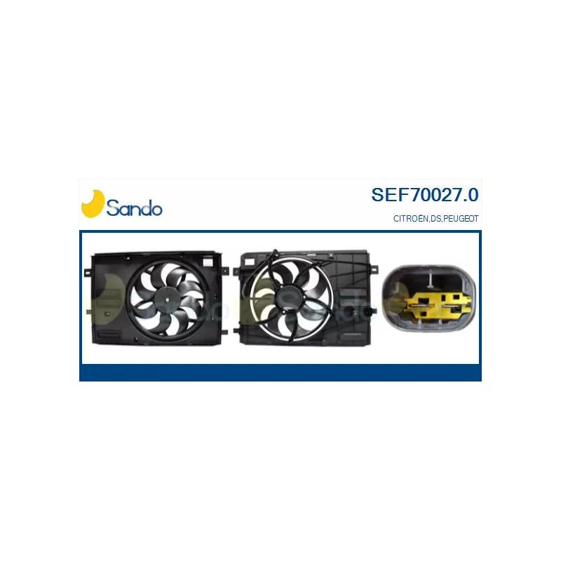 Moteur électrique, ventilateur pour radiateurs SANDO SEF70027.0