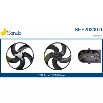Ventilateur, refroidissement du moteur SANDO SEF70300.0