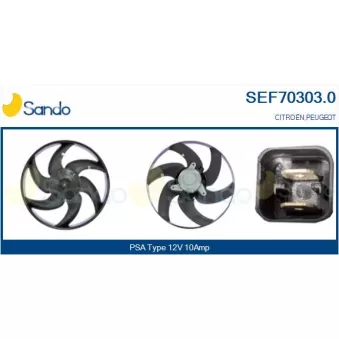 Ventilateur, refroidissement du moteur SANDO SEF70303.0