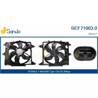 Moteur électrique, ventilateur pour radiateurs SANDO SEF71003.0