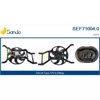 Moteur électrique, ventilateur pour radiateurs SANDO SEF71004.0