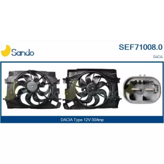 Moteur électrique, ventilateur pour radiateurs SANDO SEF71008.0