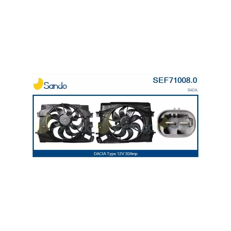Moteur électrique, ventilateur pour radiateurs SANDO SEF71008.0