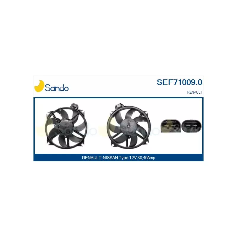 Moteur électrique, ventilateur pour radiateurs SANDO SEF71009.0