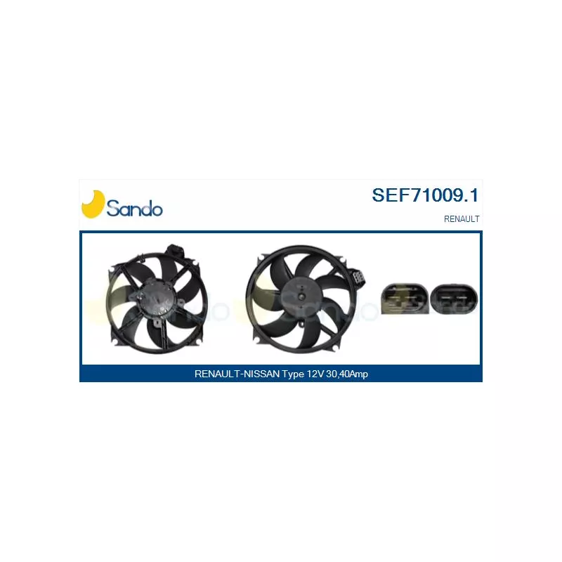 Moteur électrique, ventilateur pour radiateurs SANDO SEF71009.1