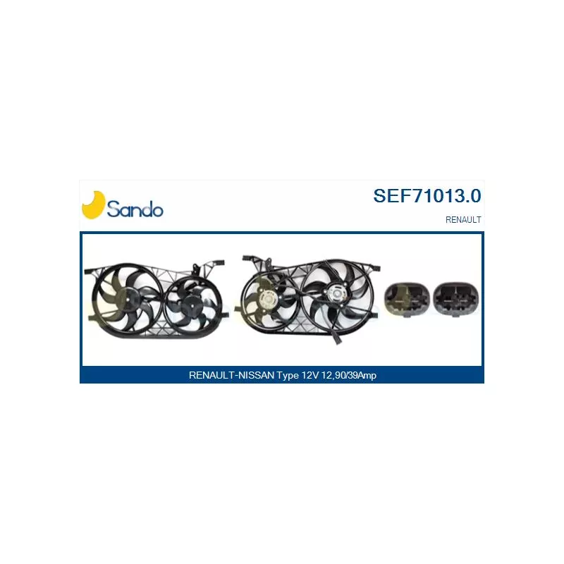 Moteur électrique, ventilateur pour radiateurs SANDO SEF71013.0