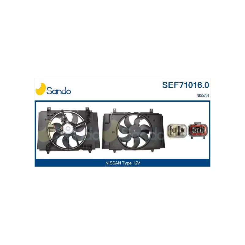 Moteur électrique, ventilateur pour radiateurs SANDO SEF71016.0