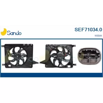 Moteur électrique, ventilateur pour radiateurs SANDO SEF71034.0