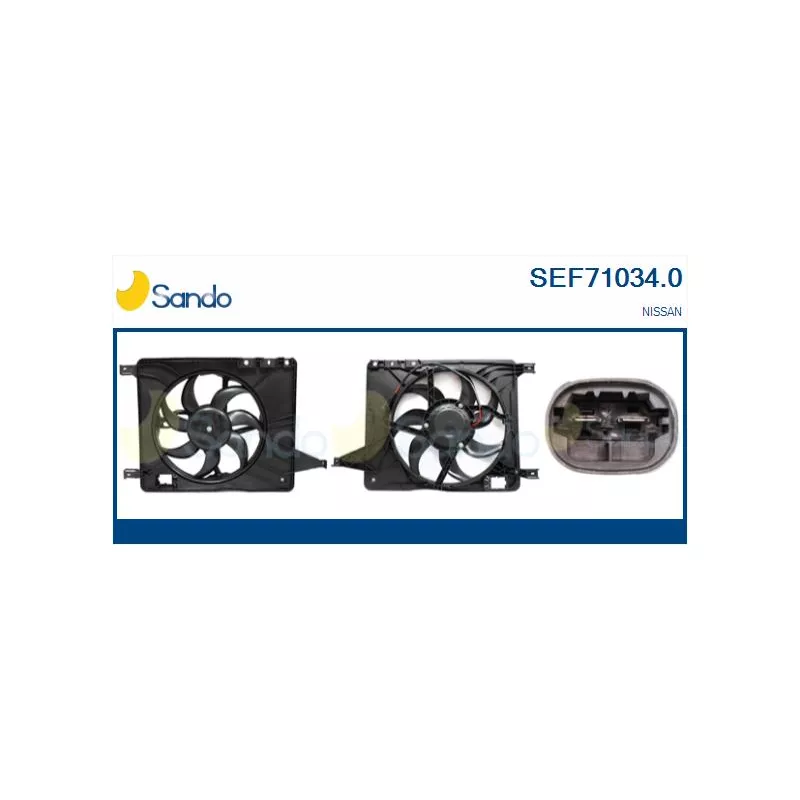 Moteur électrique, ventilateur pour radiateurs SANDO SEF71034.0
