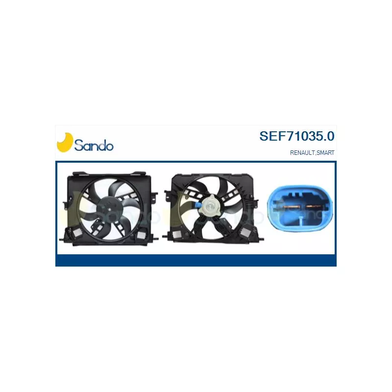Moteur électrique, ventilateur pour radiateurs SANDO SEF71035.0