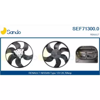 Ventilateur, refroidissement du moteur SANDO SEF71300.0