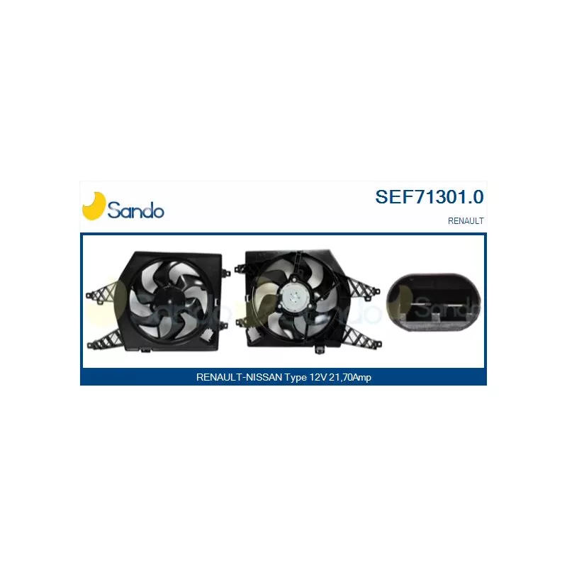 Ventilateur, refroidissement du moteur SANDO SEF71301.0