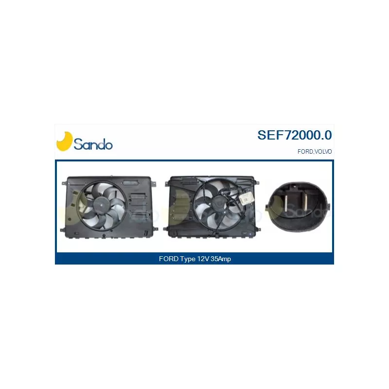 Moteur électrique, ventilateur pour radiateurs SANDO SEF72000.0