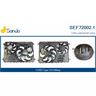 Moteur électrique, ventilateur pour radiateurs SANDO SEF72002.1