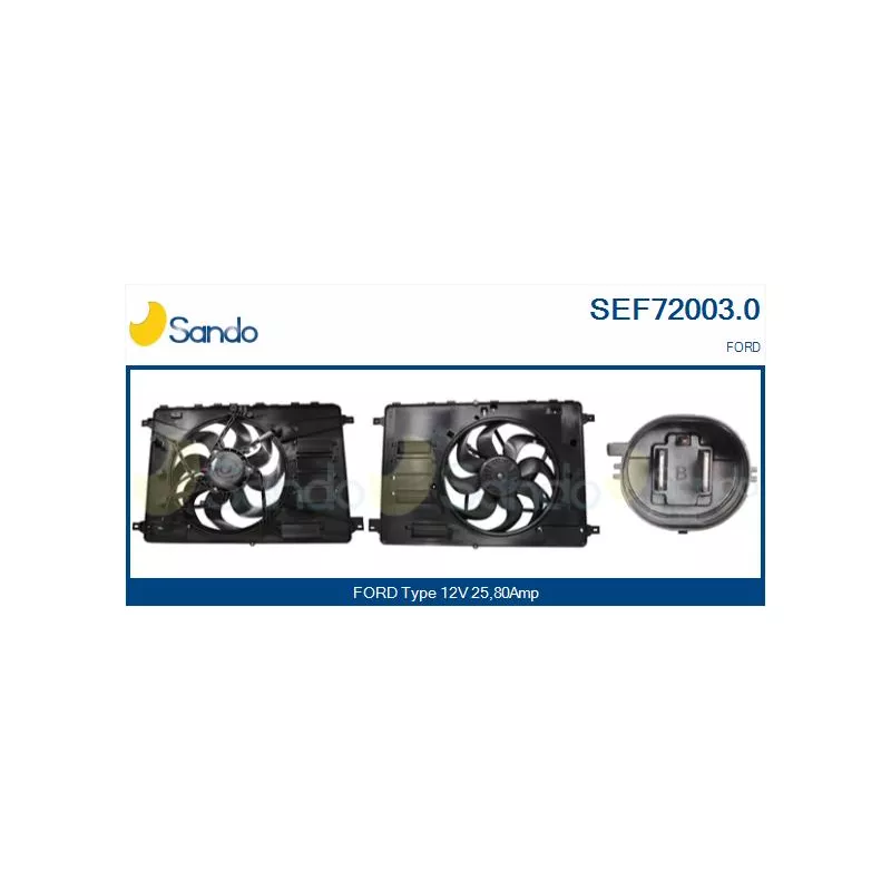 Ventilateur, refroidissement du moteur SANDO SEF72003.0