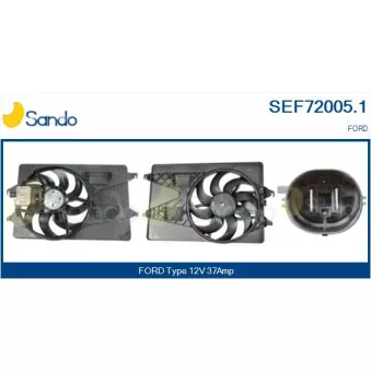 Moteur électrique, ventilateur pour radiateurs SANDO SEF72005.1