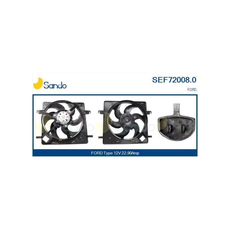 Moteur électrique, ventilateur pour radiateurs SANDO SEF72008.0