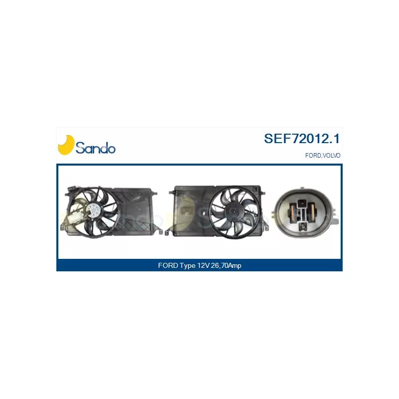 Moteur électrique, ventilateur pour radiateurs SANDO SEF72012.1