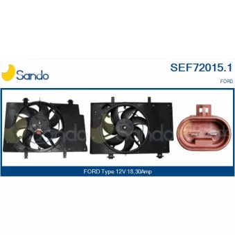 Moteur électrique, ventilateur pour radiateurs SANDO SEF72015.1