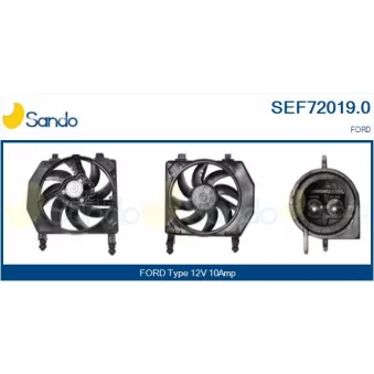 Moteur électrique, ventilateur pour radiateurs SANDO SEF72019.0