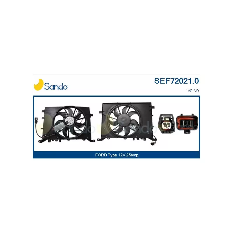 Moteur électrique, ventilateur pour radiateurs SANDO SEF72021.0