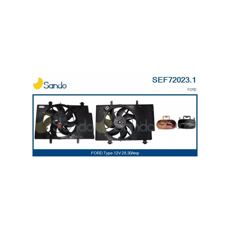 Moteur électrique, ventilateur pour radiateurs SANDO SEF72023.1