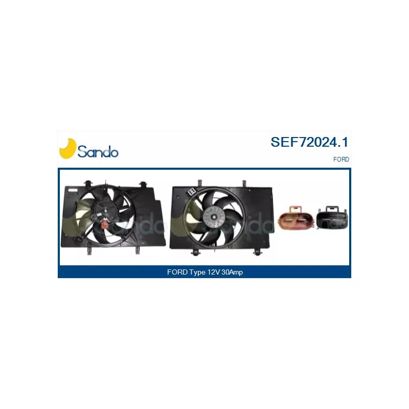 Moteur électrique, ventilateur pour radiateurs SANDO SEF72024.1