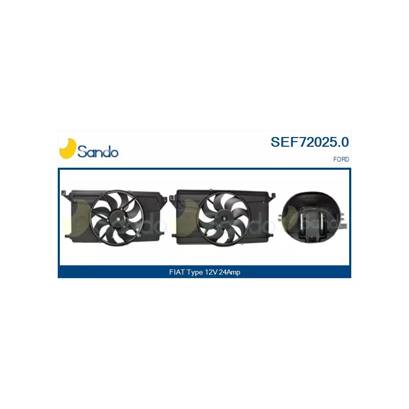 Moteur électrique, ventilateur pour radiateurs SANDO SEF72025.0