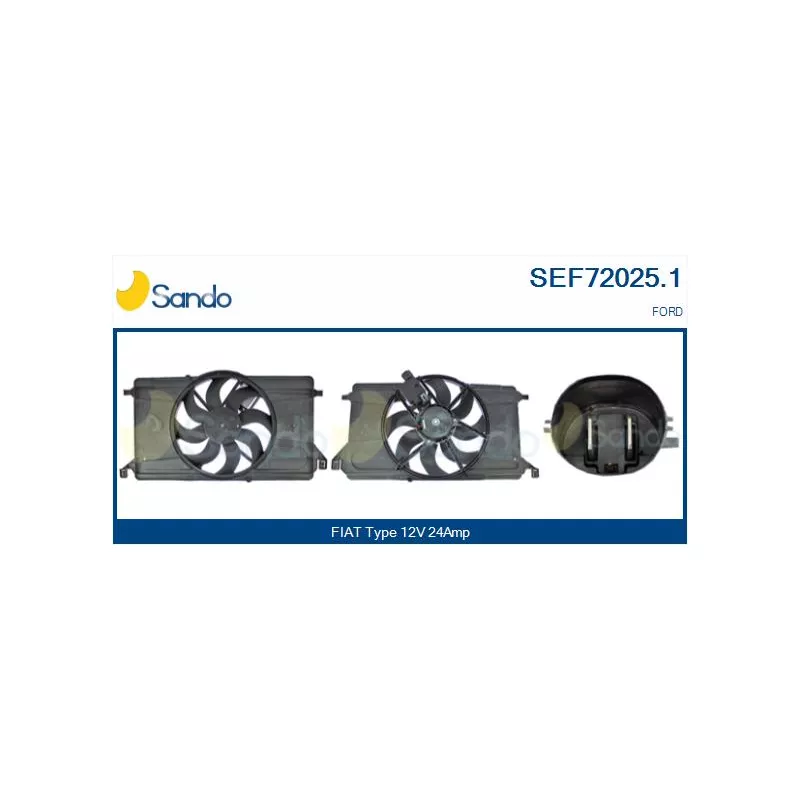 Moteur électrique, ventilateur pour radiateurs SANDO SEF72025.1