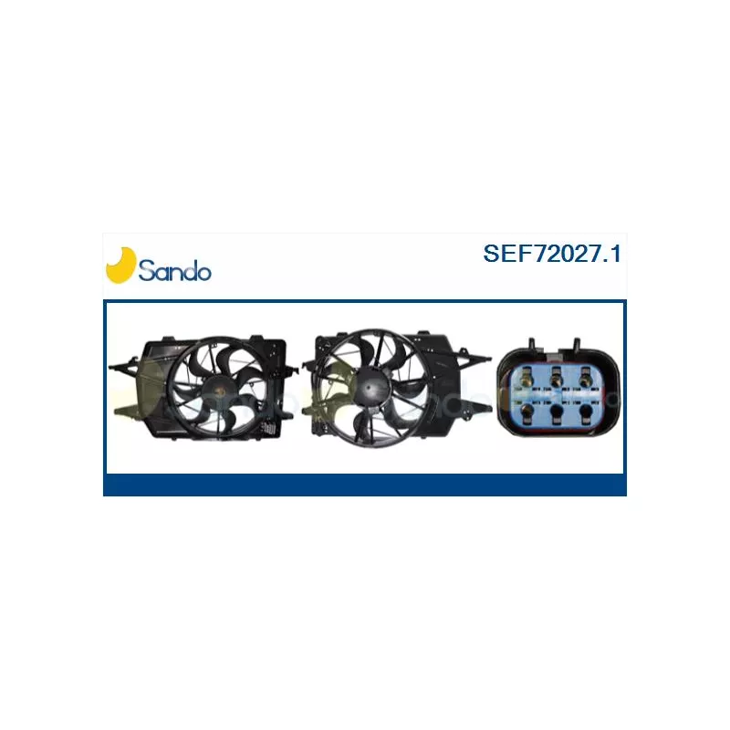 Moteur électrique, ventilateur pour radiateurs SANDO SEF72027.1