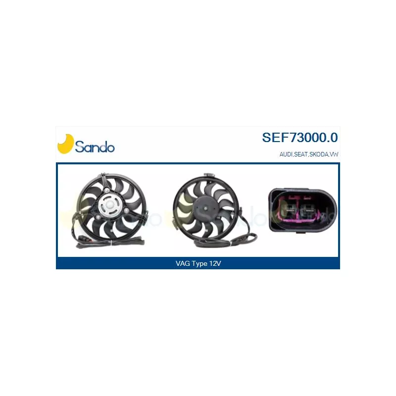 Moteur électrique, ventilateur pour radiateurs SANDO SEF73000.0