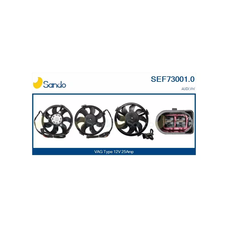 Moteur électrique, ventilateur pour radiateurs SANDO SEF73001.0