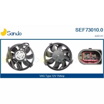 Moteur électrique, ventilateur pour radiateurs SANDO SEF73010.0