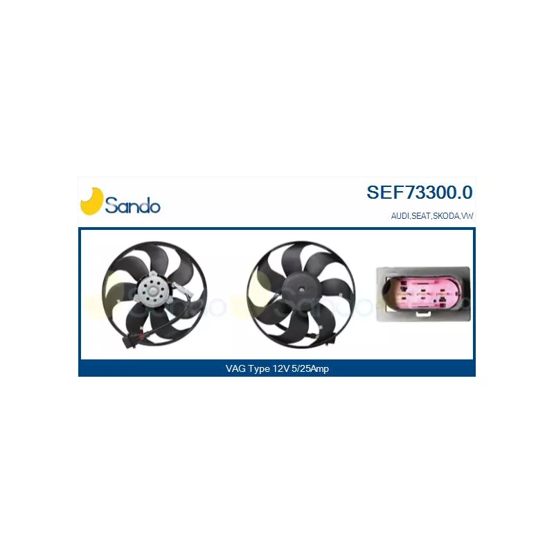 Ventilateur, refroidissement du moteur SANDO SEF73300.0