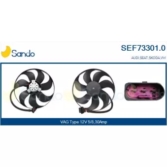 Ventilateur, refroidissement du moteur SANDO SEF73301.0