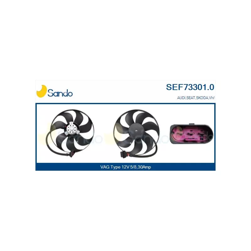 Ventilateur, refroidissement du moteur SANDO SEF73301.0