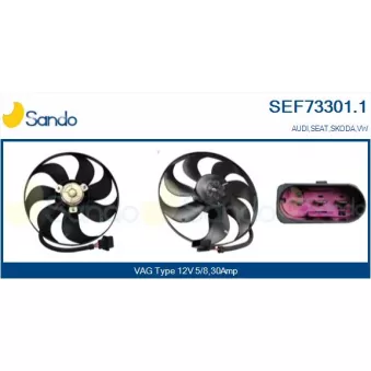 Ventilateur, refroidissement du moteur SANDO SEF73301.1