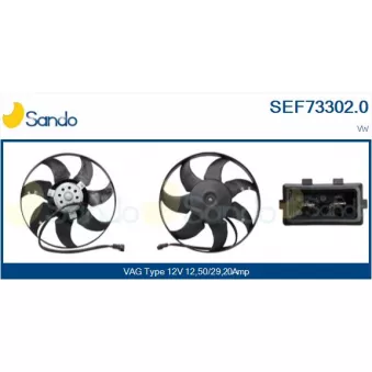 Ventilateur, refroidissement du moteur SANDO SEF73302.0