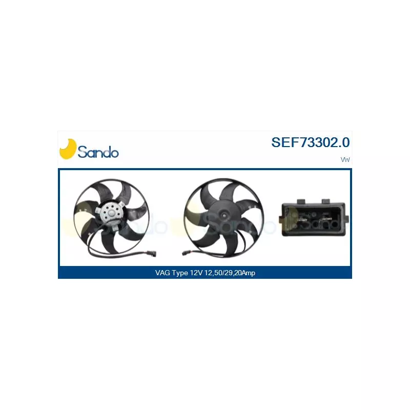 Ventilateur, refroidissement du moteur SANDO SEF73302.0