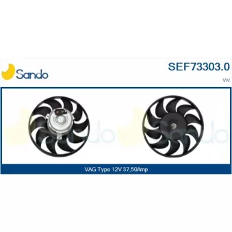 Ventilateur, refroidissement du moteur SANDO SEF73303.0