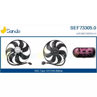 Ventilateur, refroidissement du moteur SANDO SEF73305.0