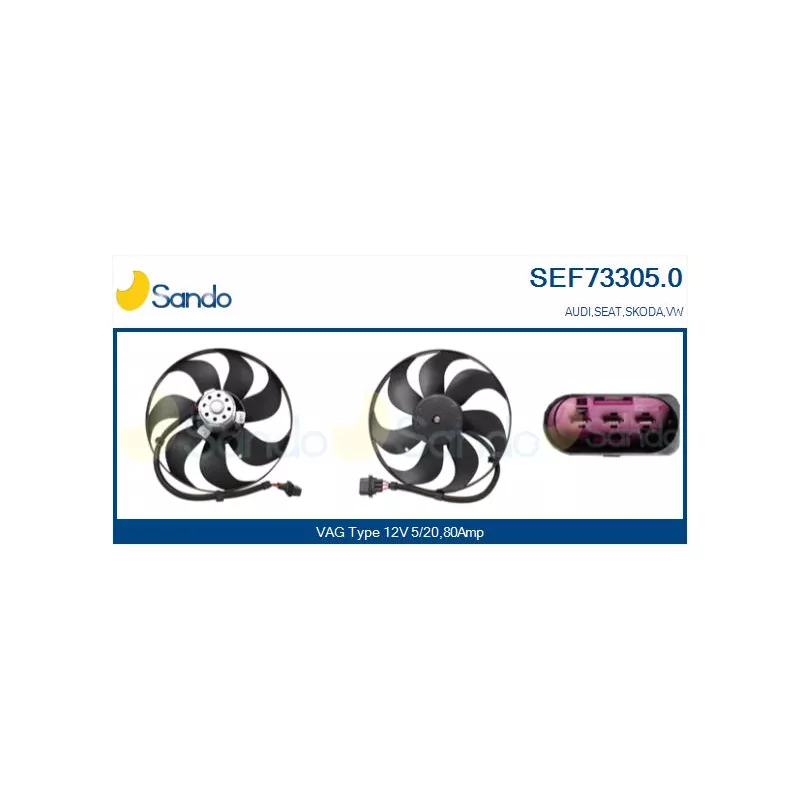 Ventilateur, refroidissement du moteur SANDO SEF73305.0