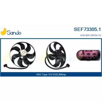Ventilateur, refroidissement du moteur SANDO SEF73305.1