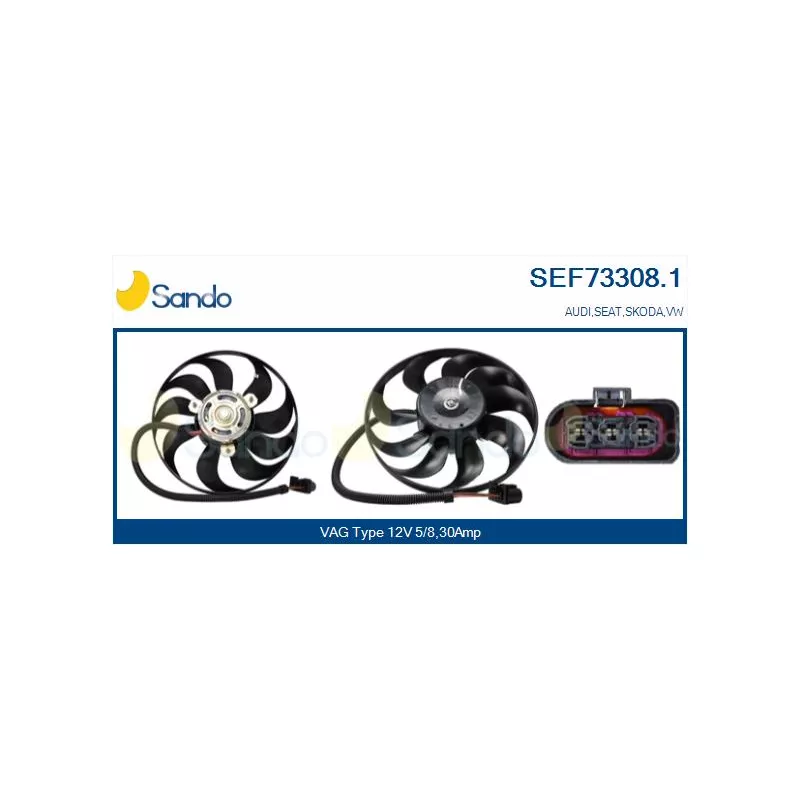 Ventilateur, refroidissement du moteur SANDO SEF73308.1