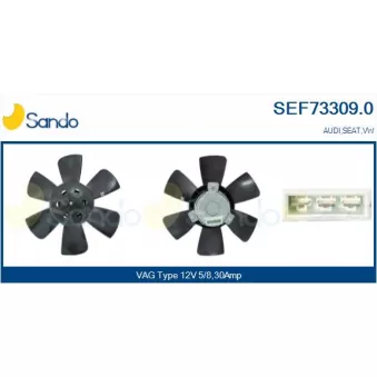 Ventilateur, refroidissement du moteur SANDO SEF73309.0