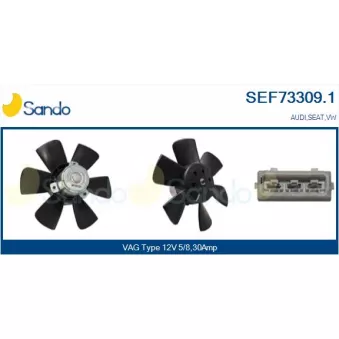 Ventilateur, refroidissement du moteur SANDO SEF73309.1