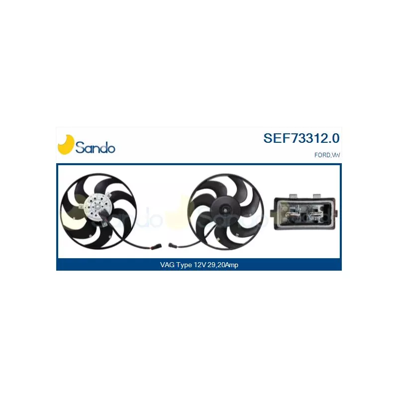 Ventilateur, refroidissement du moteur SANDO SEF73312.0