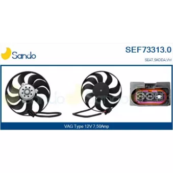 Ventilateur, refroidissement du moteur SANDO SEF73313.0