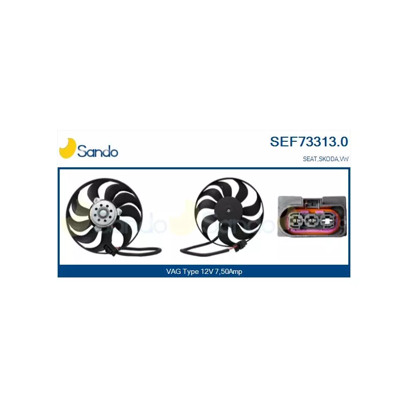 Ventilateur, refroidissement du moteur SANDO SEF73313.0