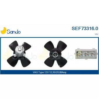 Ventilateur, refroidissement du moteur SANDO SEF73316.0